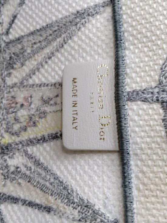 Authentic Christian Dior Book Tote Canvas Cream Luxury Designer - Picture 15 of 16